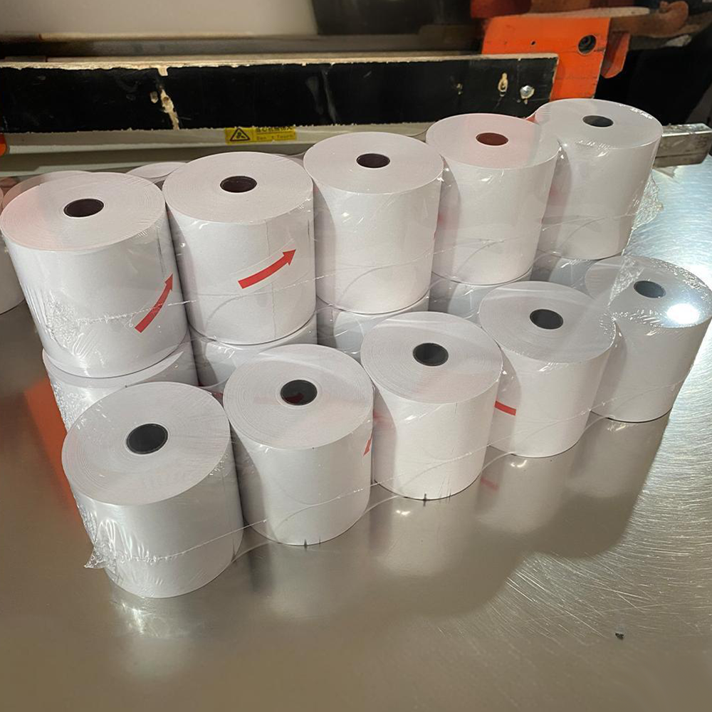 POS Receipt Rolls product display for wholesale thermal paper rolls buyers